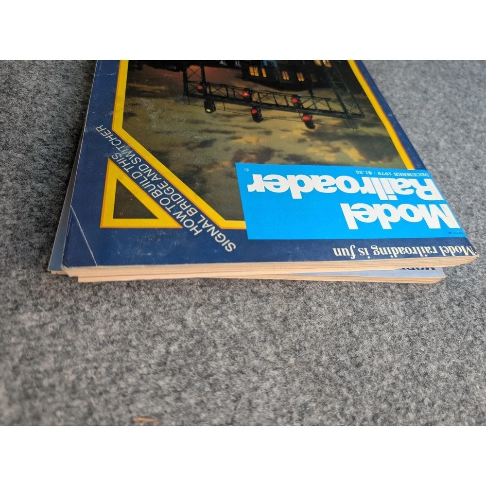 Vintage Model Railroader Kalmbach Lot Of 4 Blue Illustrated Magazines Issues‎